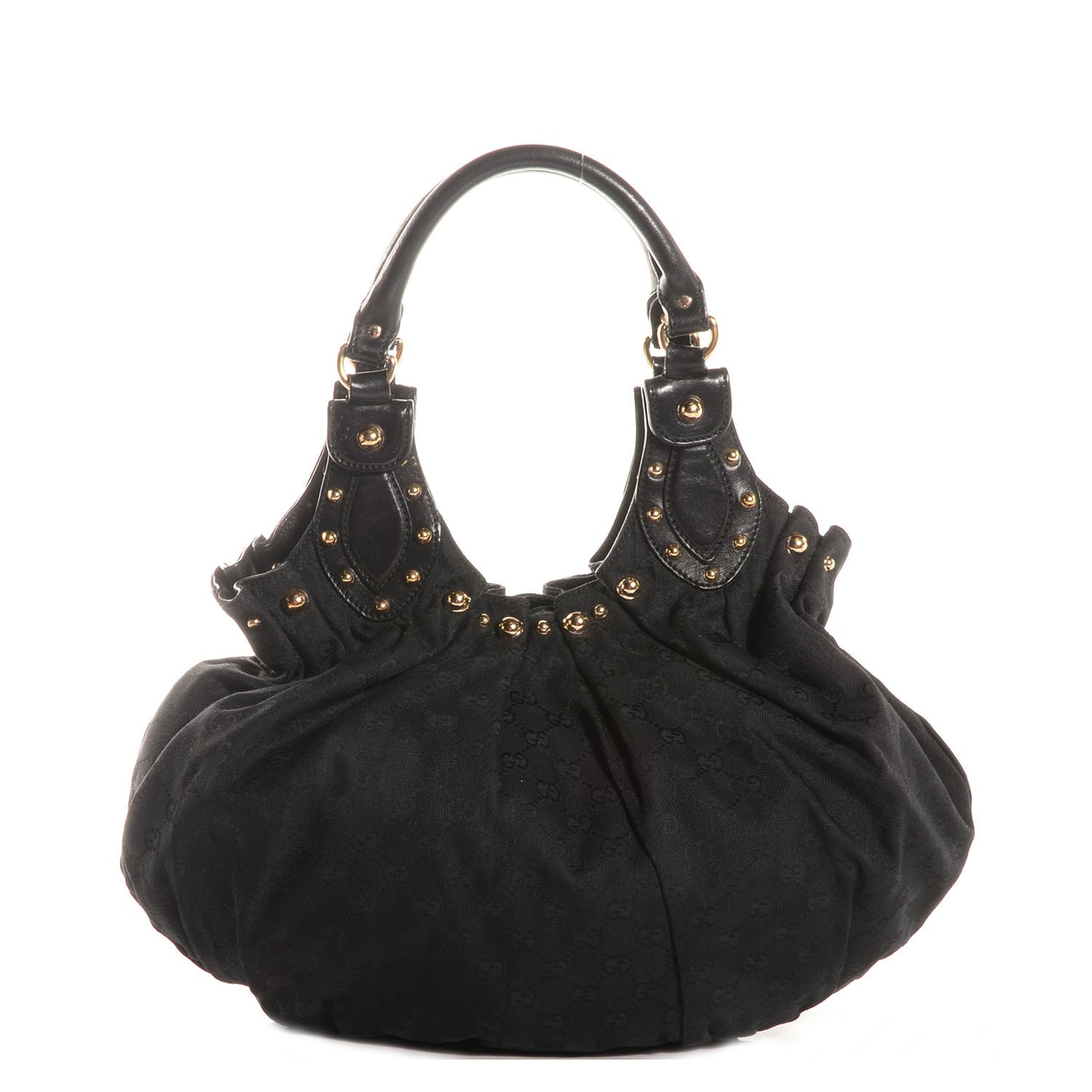 Monogram Pelham Studded Shoulder Bag Black