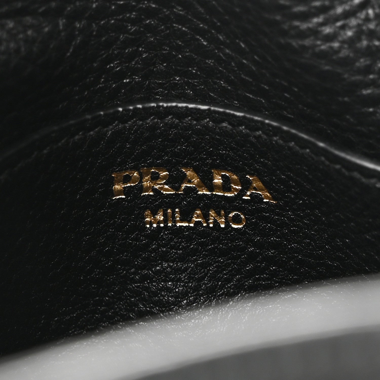 Prada Vitello Daino Bucket Bag Black 6 of 9