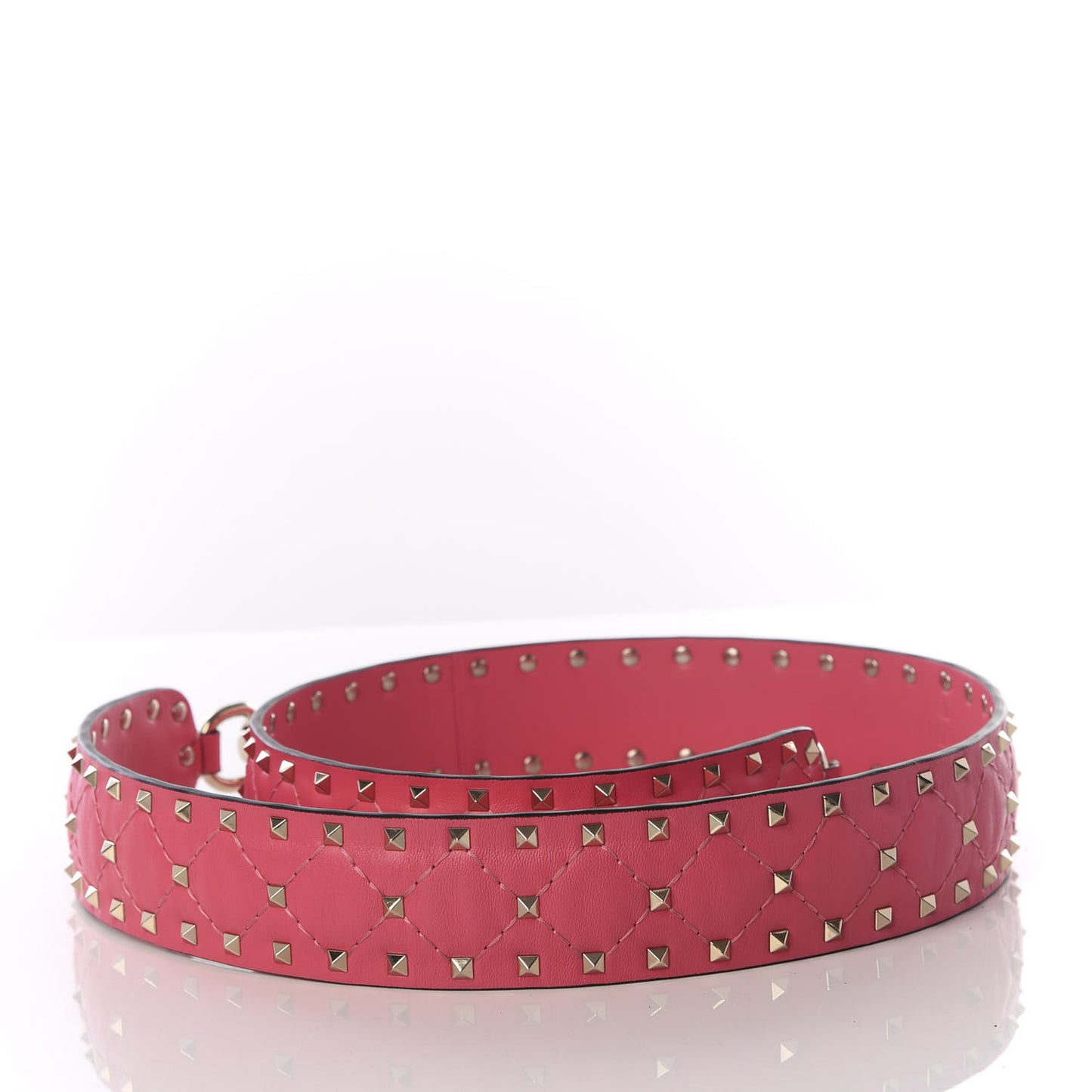 Nappa Rockstud Spike Shoulder Strap Shadow Pink