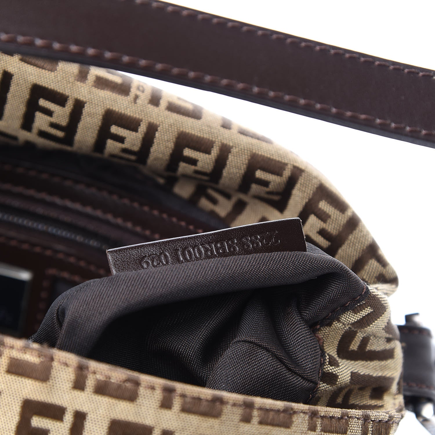 Fendi Zucchino Mama Baguette Dark Brown 7 of 10