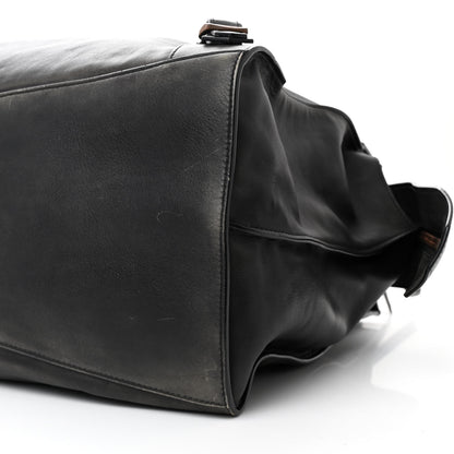 Balenciaga Used Calfskin Rust Hardware Large Top Handle Bag Black 9 of 14