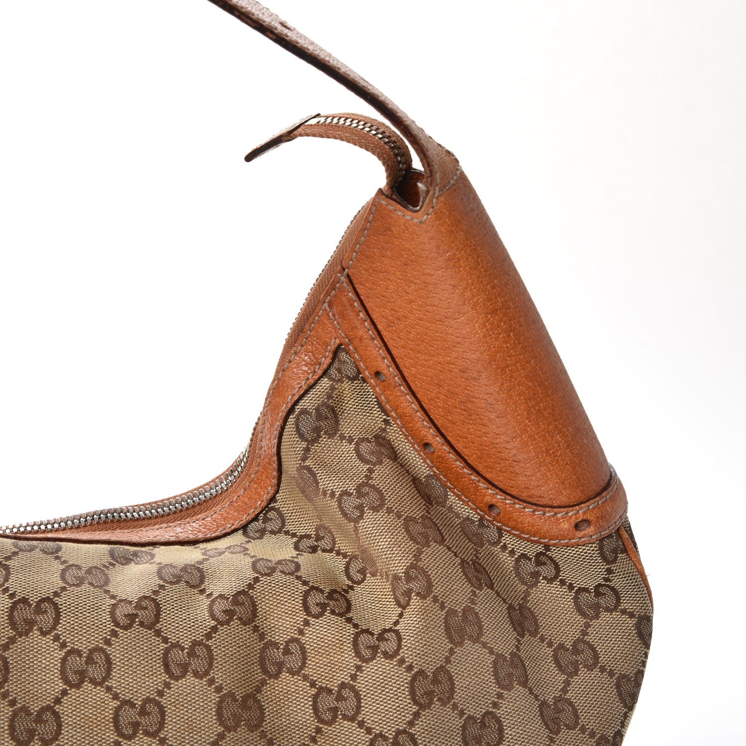 Gucci Monogram Glam Hobo Tan 8 of 17
