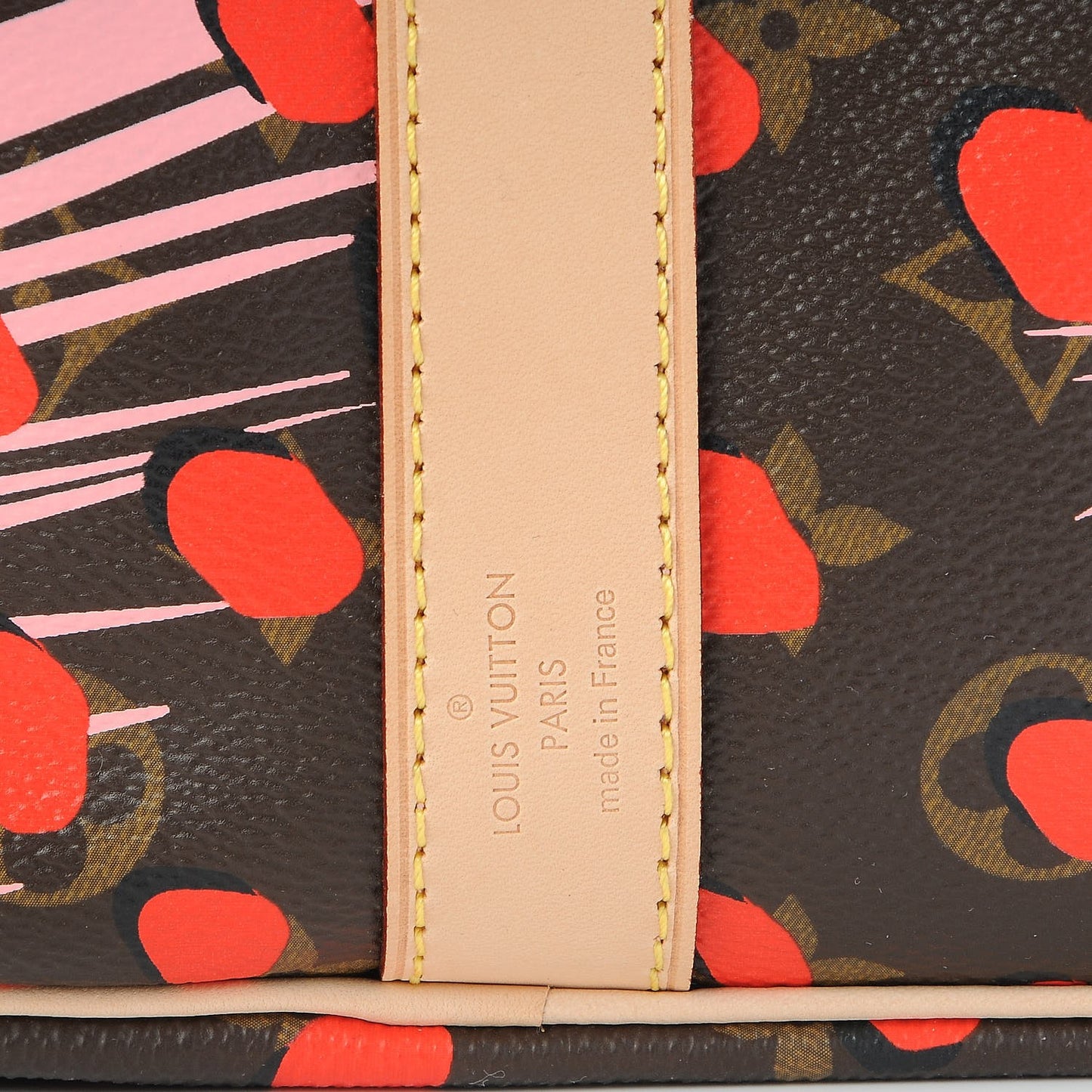 Monogram Jungle Dots Keepall Bandouliere 50 Sugar Pink Poppy