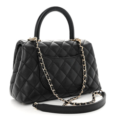 Chanel Caviar Quilted Mini Coco Handle Flap Black 3 of 9