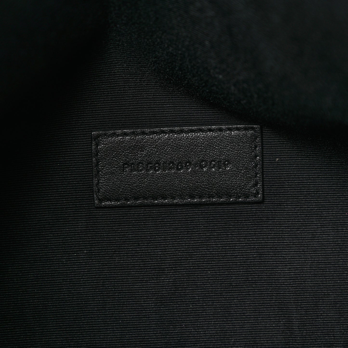 Linen Canvas Rive Gauche Zipped Pouch Black