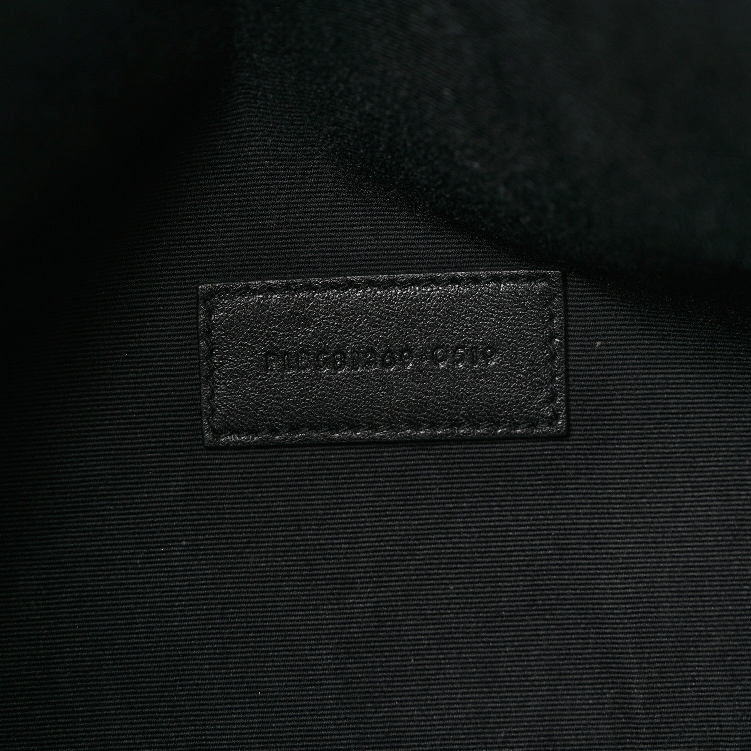 Saint Laurent Linen Canvas Rive Gauche Zipped Pouch Black 6 of 7