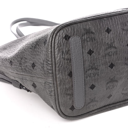 MCM Visetos Medium Liz Reversible Shopper Tote Phantom Grey 13 of 16