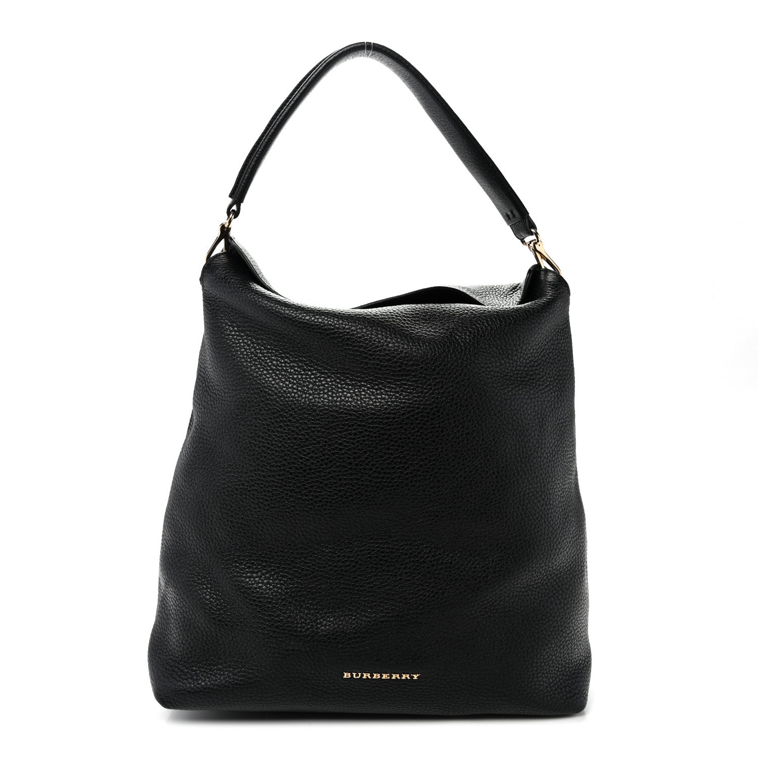 Burberry Grainy Calfskin Medium Cale Hobo Black 1 of 10