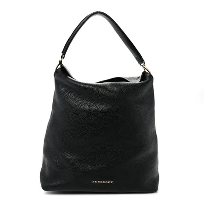 Burberry Grainy Calfskin Medium Cale Hobo Black 1 of 10