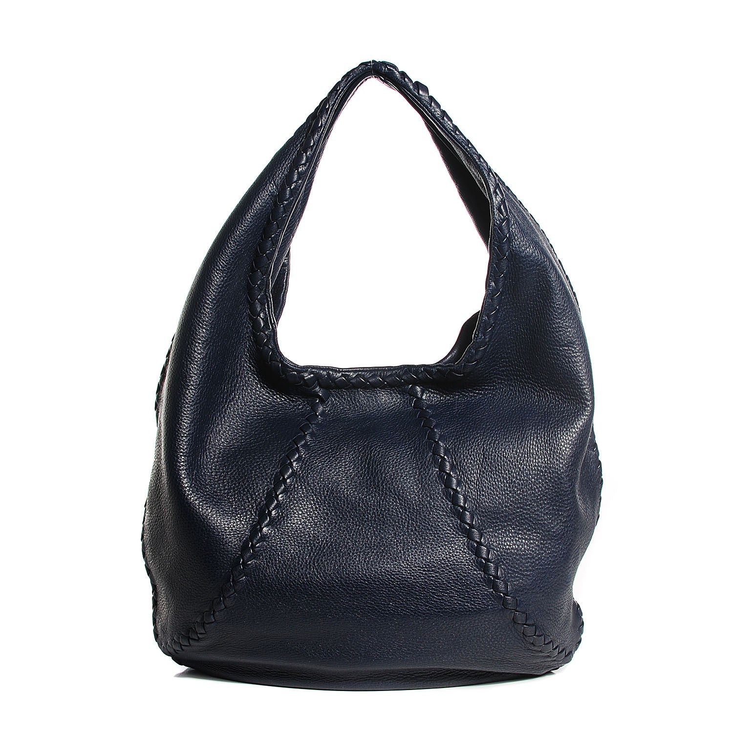 Bottega Veneta Cervo Deerskin Large Hobo China Blue 1 of 8