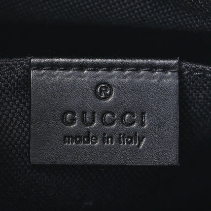 Gucci GG Supreme Monogram Web Small Flat Messenger Bag Black Grey 6 of 10