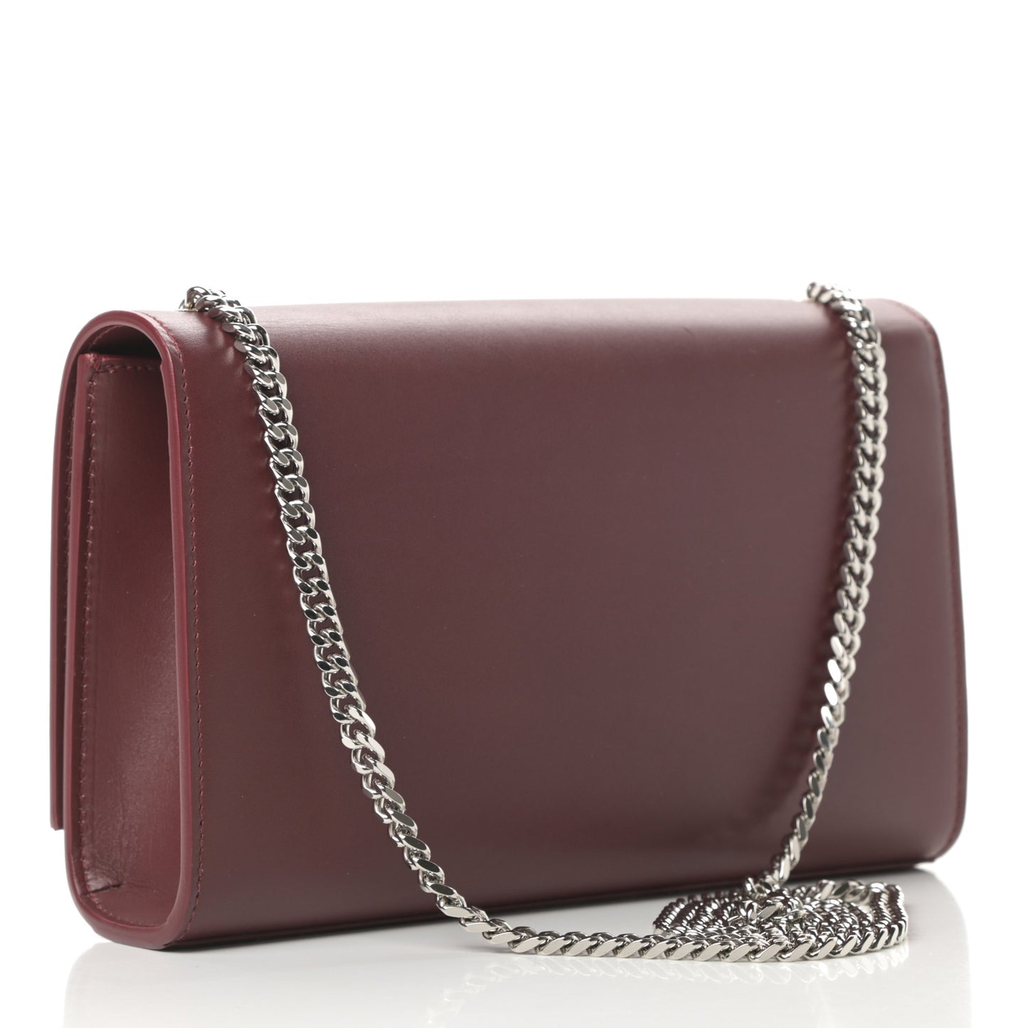 Smooth Calfskin Medium Classic Monogram Kate Tassel Satchel Rouge Legion