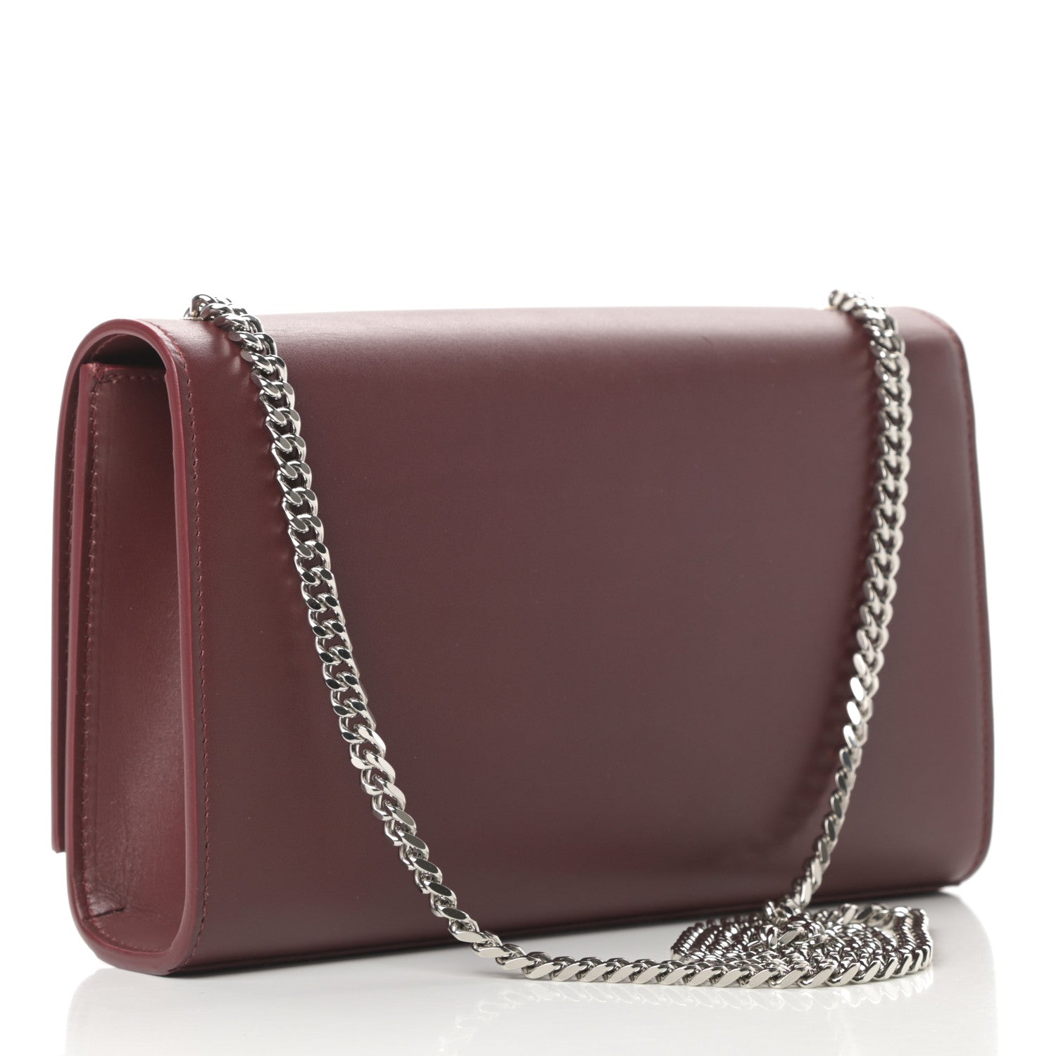 Saint Laurent Smooth Calfskin Medium Classic Monogram Kate Tassel Satchel Rouge Legion 3 of 12