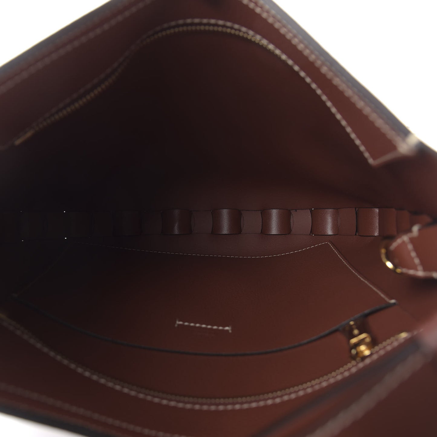 Small Grain Smooth Calfskin Medium Darryl Hobo Sepia Brown