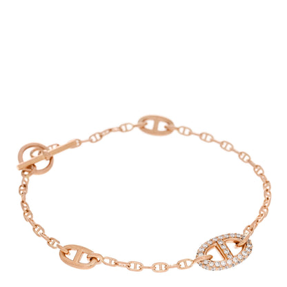 Hermes 18K Rose Gold Diamond PM Farandole Bracelet ST 1 of 4
