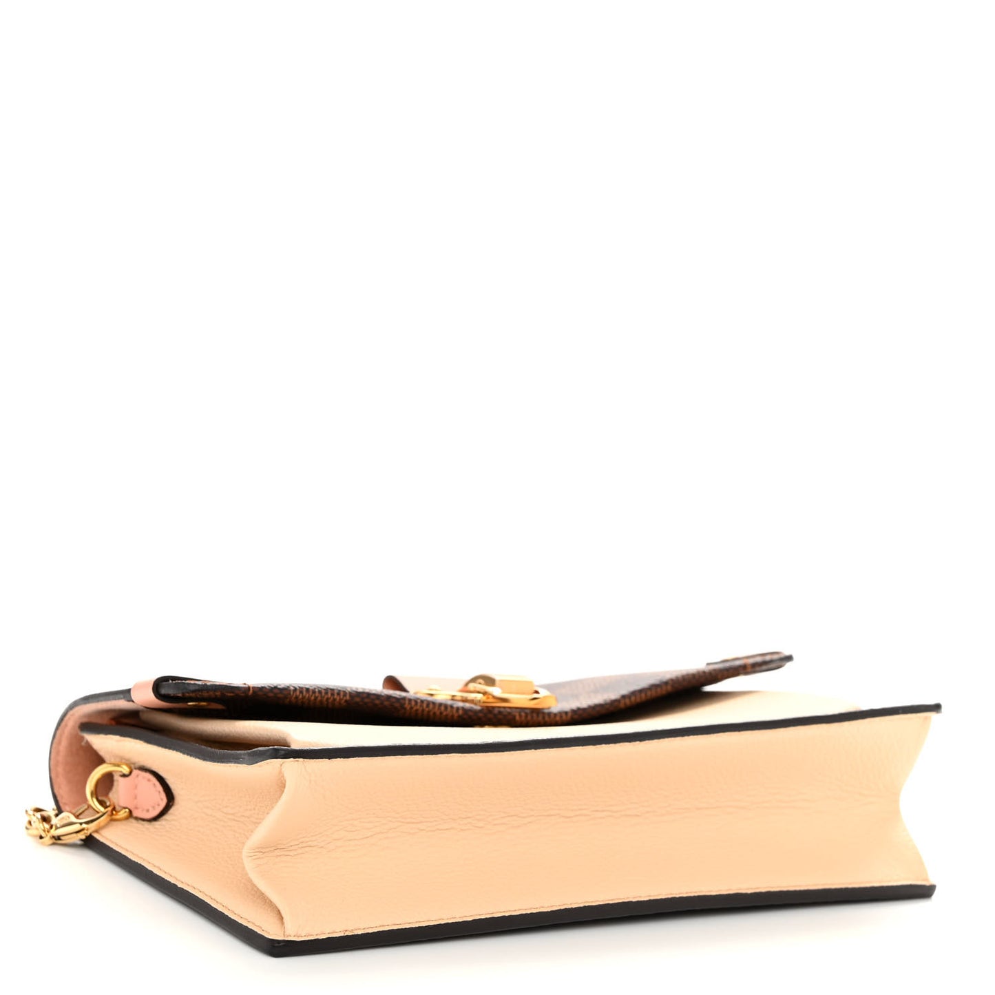 Damier Ebene Vavin Chain Wallet Creme