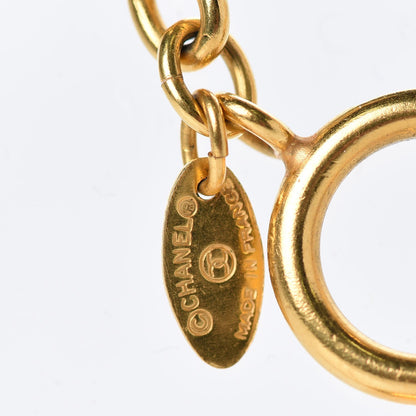 Chanel Sunburst Cutout CC Necklace Gold 5 of 6