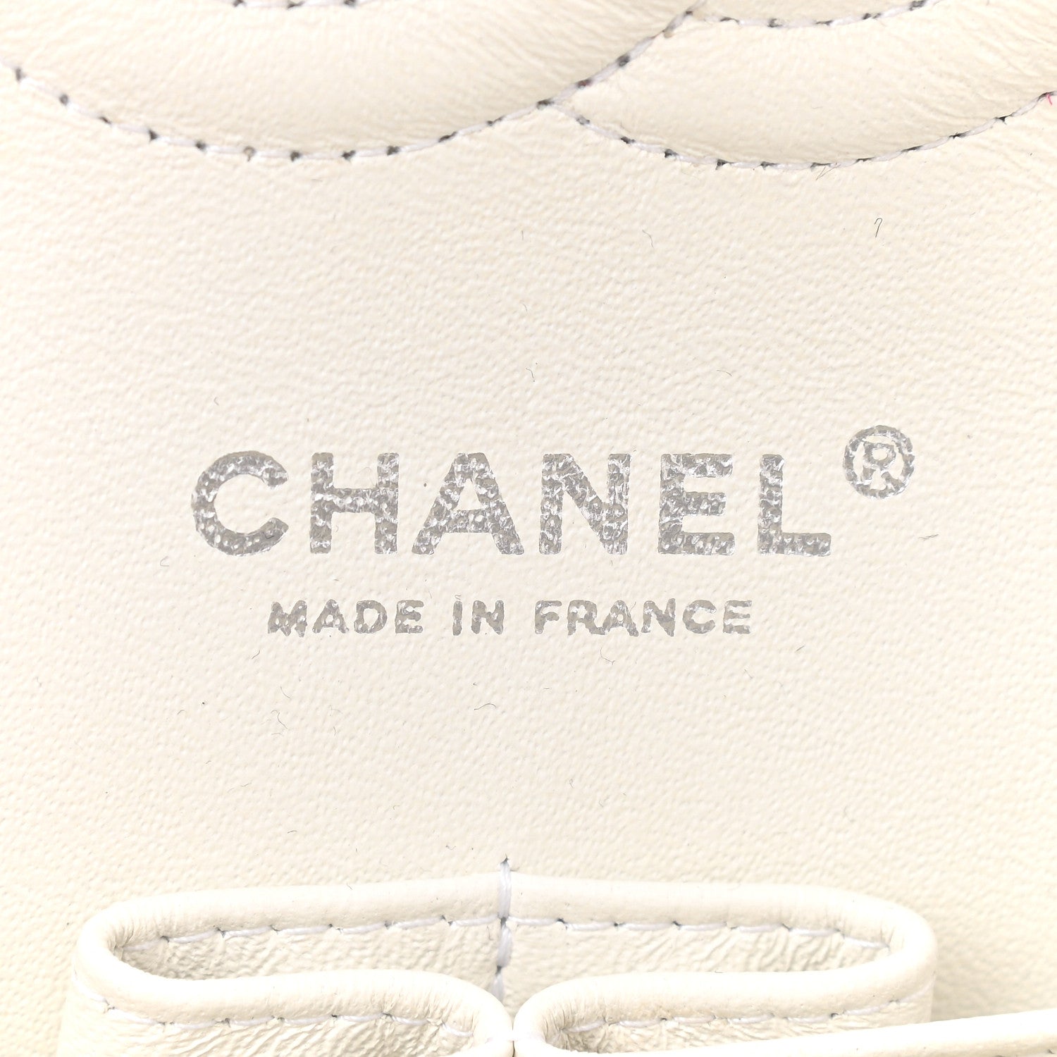 Chanel Caviar Quilted Medium Double Flap White 6 of 10