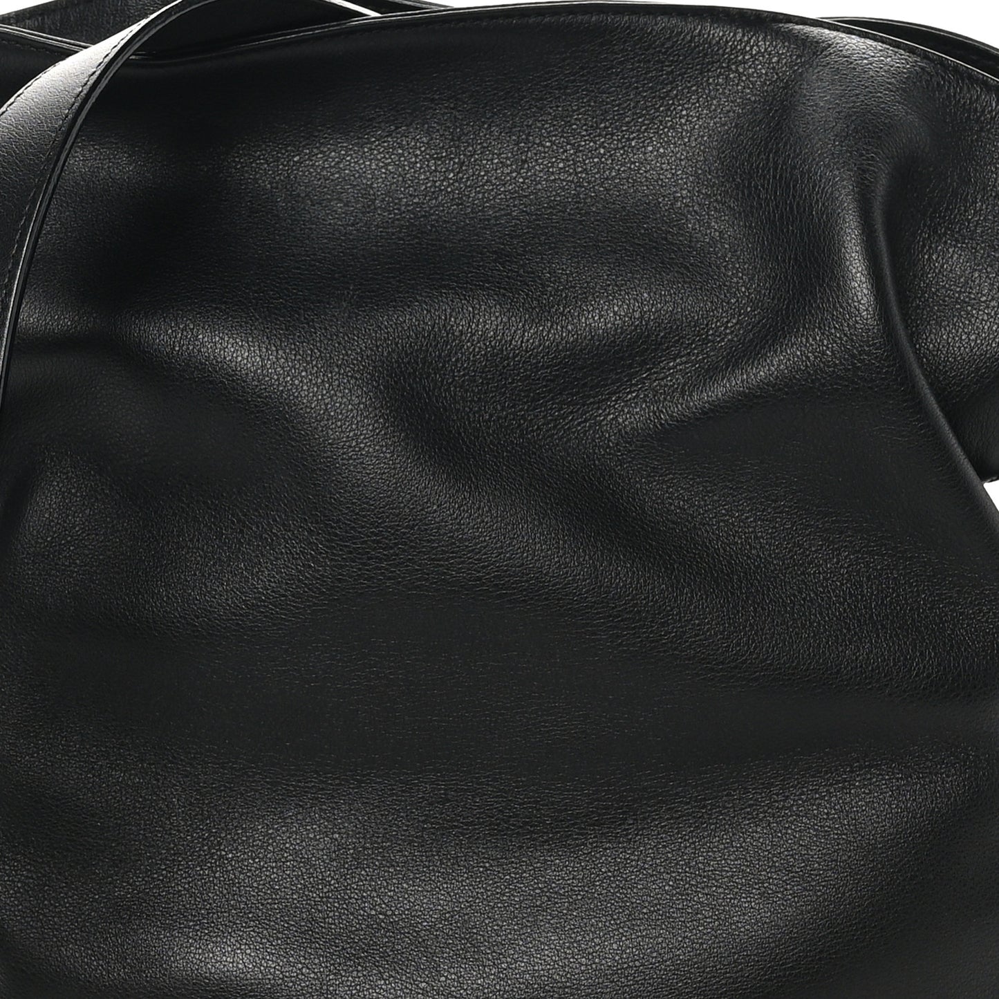 Calfskin Flamenco Knot Bag Black