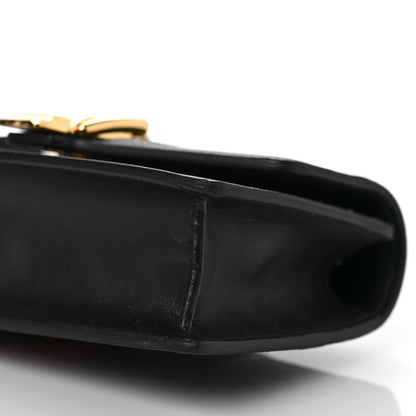 Gucci Calfskin Super Mini Sylvie Chain Shoulder Bag Black 8 of 8