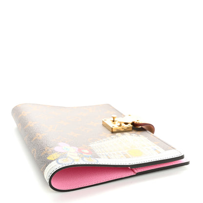 Louis Vuitton Monogram 2022 Christmas Animation Paris Notebook Cover Pink 4 of 7
