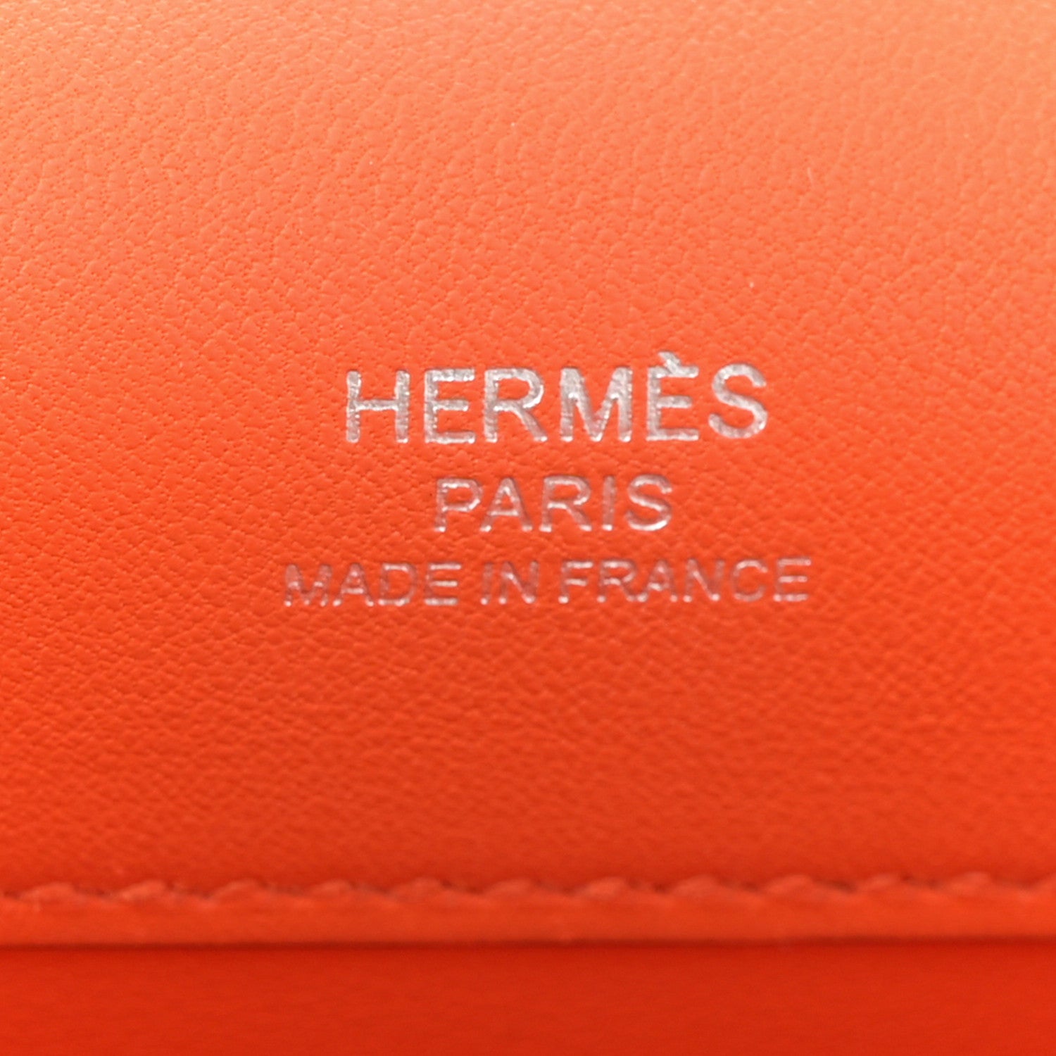 Hermes Swift Kelly Cut Clutch Pochette Orange 6 of 8