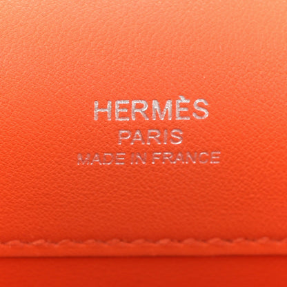 Hermes Swift Kelly Cut Clutch Pochette Orange 6 of 8