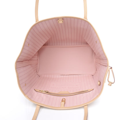 Louis Vuitton Damier Azur Neo Neverfull MM Rose Ballerine 4 of 8