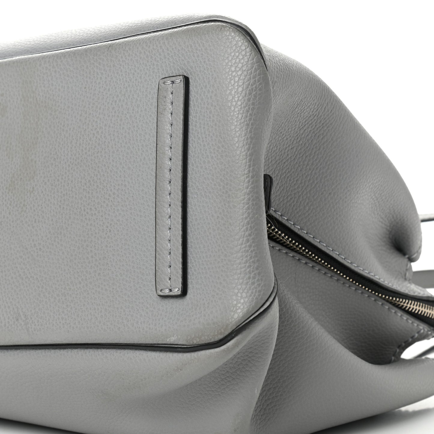Pebbled Calfskin Editor Shopping Tote Grey