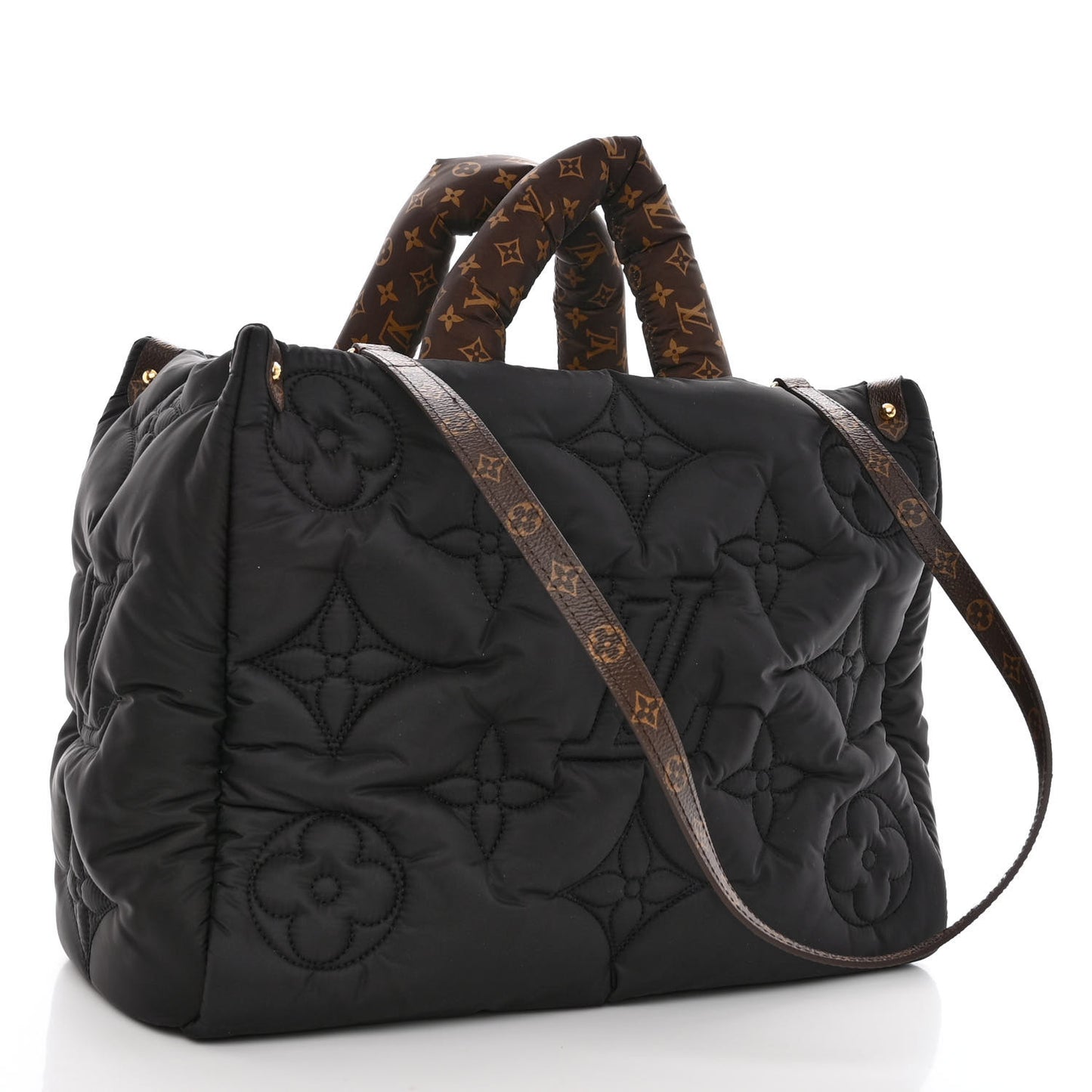 Econyl Monogram Pillow Giant Onthego MM Black