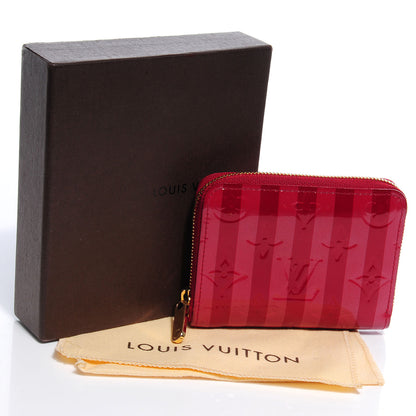Louis Vuitton Vernis Rayures Zippy Coin Purse Pomme D'Amour 5 of 8