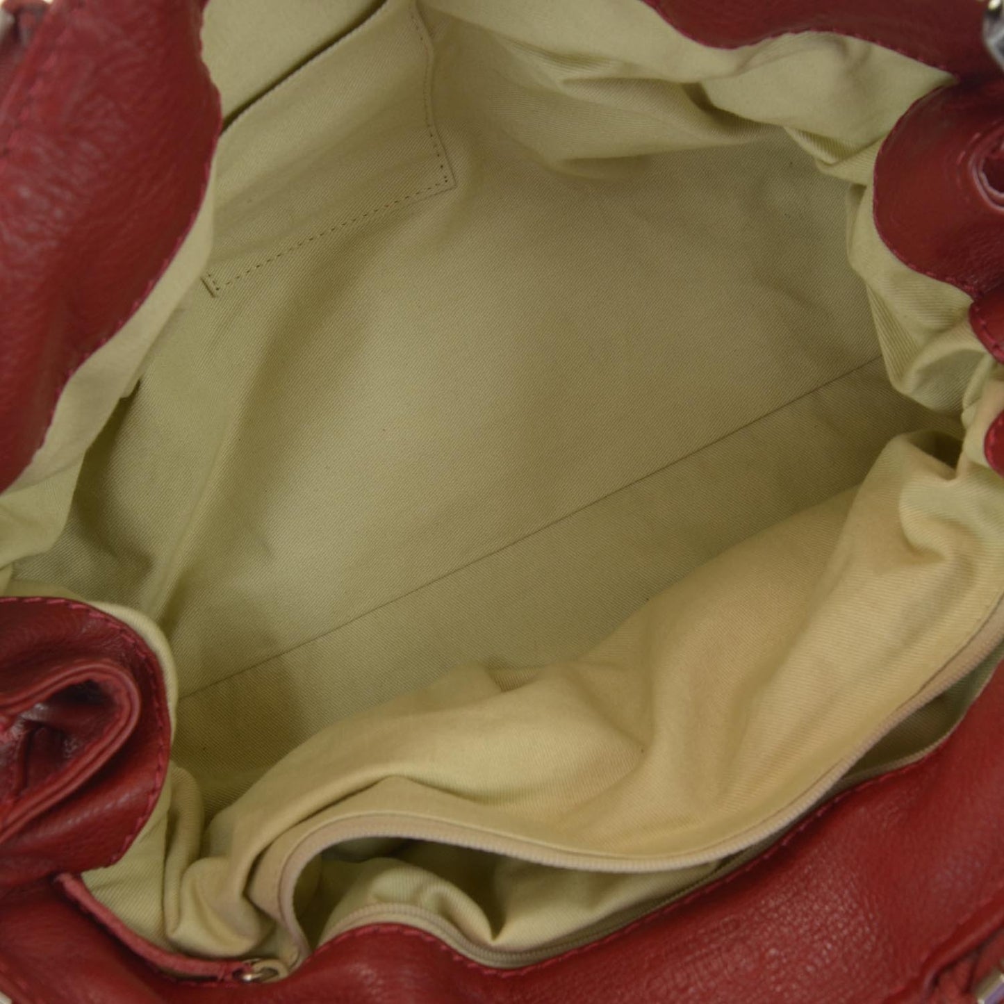 Leather Paddington Satchel Red
