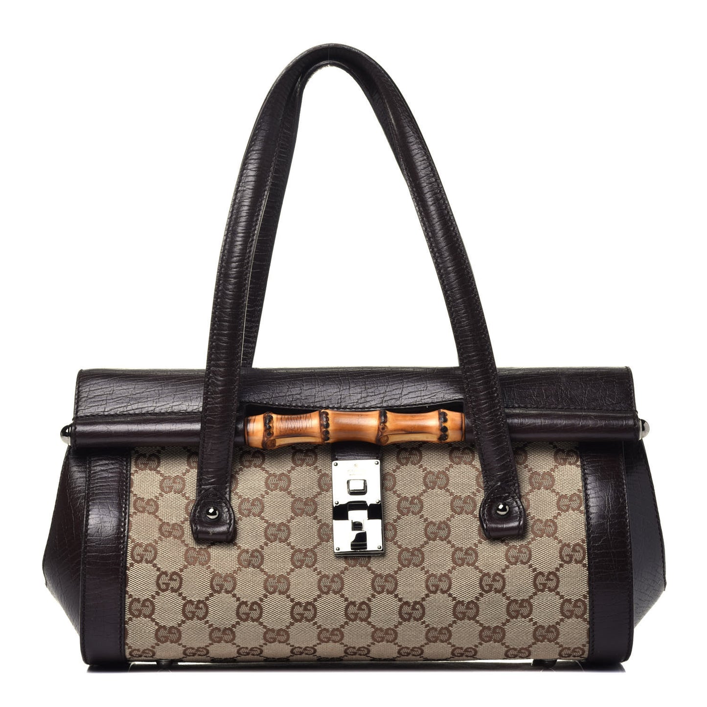 Monogram Bamboo Bullet Bag Dark Brown