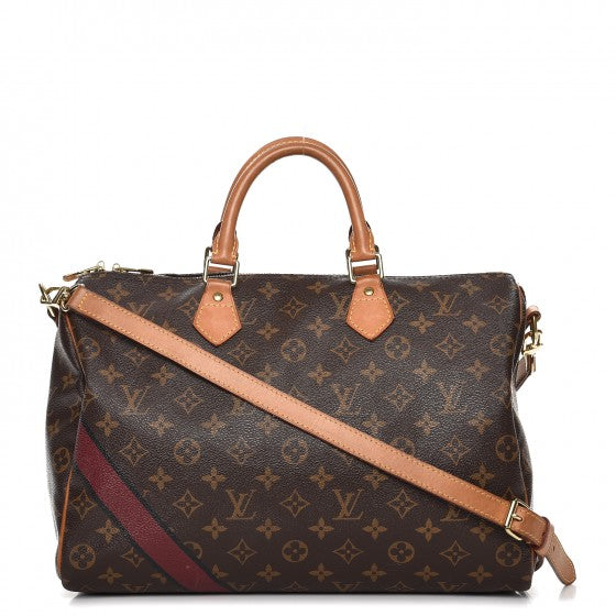 Louis Vuitton Monogram My LV Heritage Speedy Bandouliere 35 Bordeaux Black 1 of 17