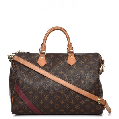 Louis Vuitton Monogram My LV Heritage Speedy Bandouliere 35 Bordeaux Black 1 of 17