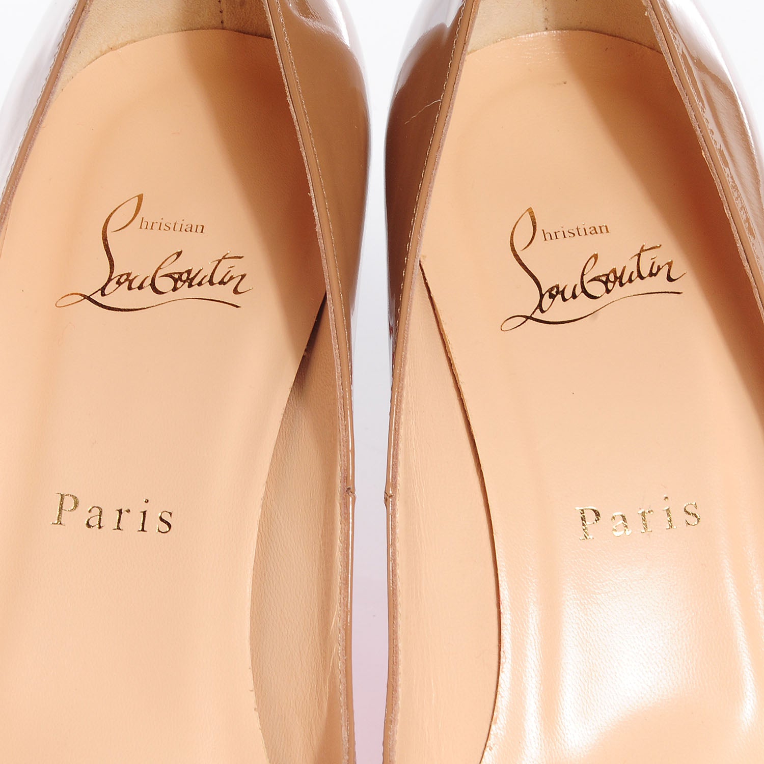 Christian Louboutin Patent You You 85 Pumps 40 Camel 5 of 7