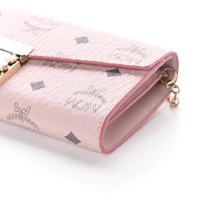 MCM Visetos Large Patricia Wallet On Chain Soft Pink 8 of 8