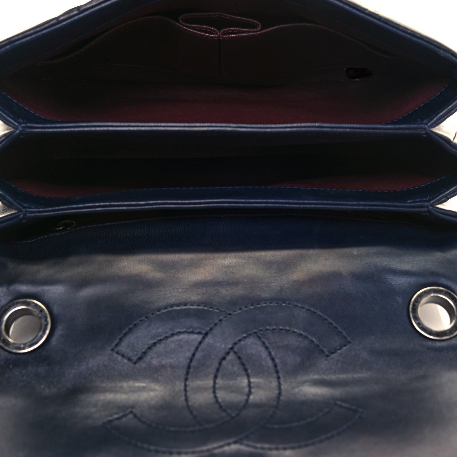 Chanel Lambskin Quilted Small Trendy CC Flap Dual Handle Bag Navy 4 of 17