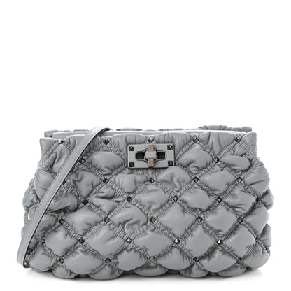 Valentino Garavani Nappa Spikeme Clutch Nuage 1 of 9