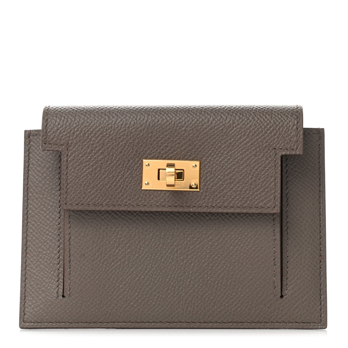 Epsom Kelly Pocket Compact Wallet Etain
