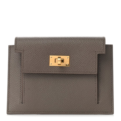 Hermes Epsom Kelly Pocket Compact Wallet Etain 1 of 8