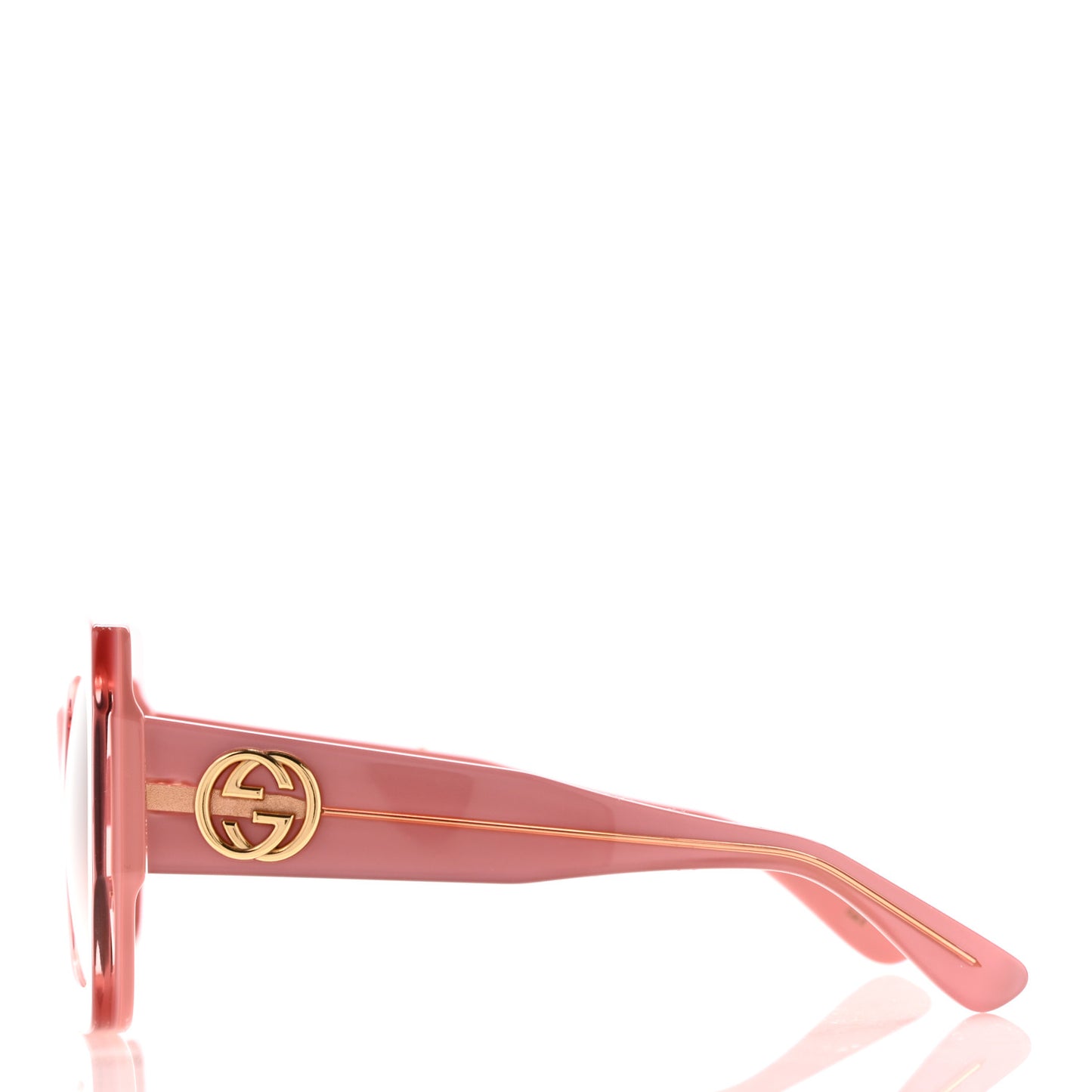 Square Frame GG0178S Sunglasses Rose Brown