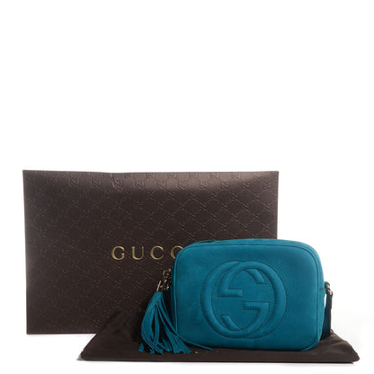 Gucci Vitello Range Small Soho Disco Bag Deep Cobalt 7 of 9