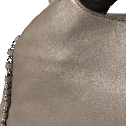 Chanel Lambskin Chain Hobo Grey 13 of 13