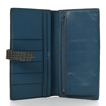 Hermes Shiny Alligator Bearn Wallet 5 of 11