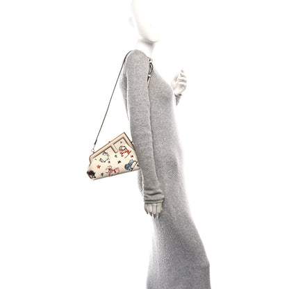 Fendi Canvas Ricamo Embroidered Astrology Small Fendi First Grezzo Multicolor 2 of 10