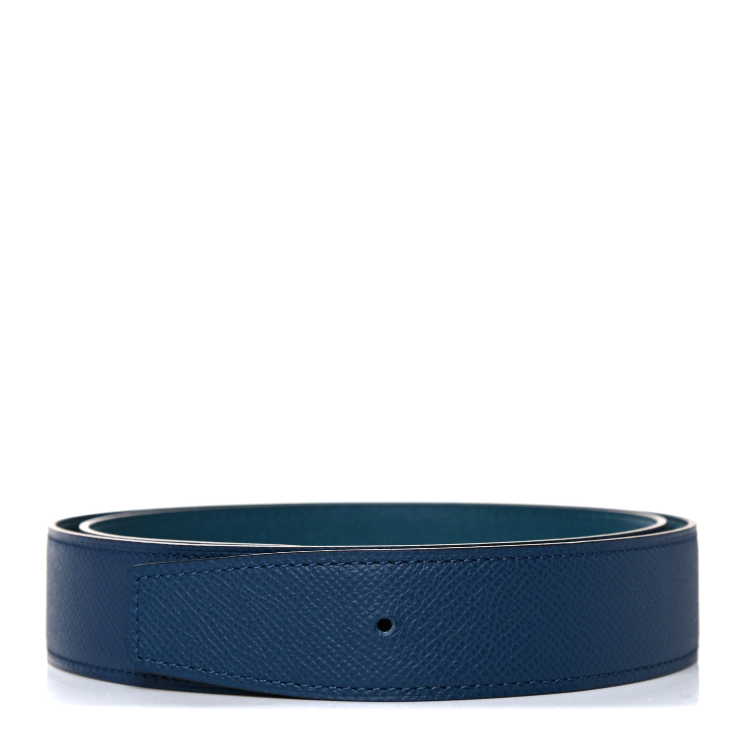 Hermes Epsom 32mm Belt Strap 85 Deep Bleu Bleu Izmir 1 of 5