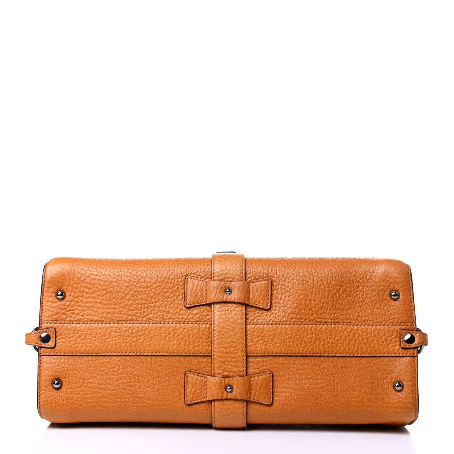 Pebbled Calfskin Medium Stirrup Top Handle Bag