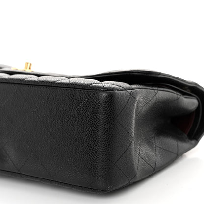 Chanel Caviar Quilted Jumbo Double Flap Black 10 of 10