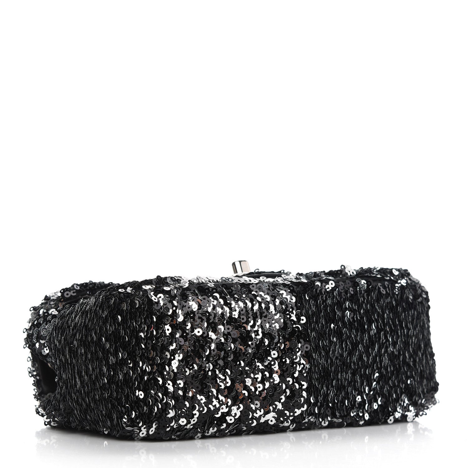 Chanel Sequin Rectangular Flap Black 4 of 10